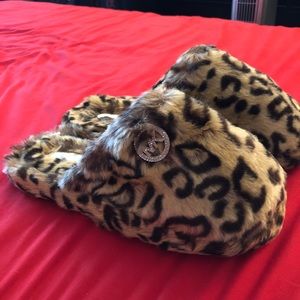Micheal Kors Cheetah Slippers